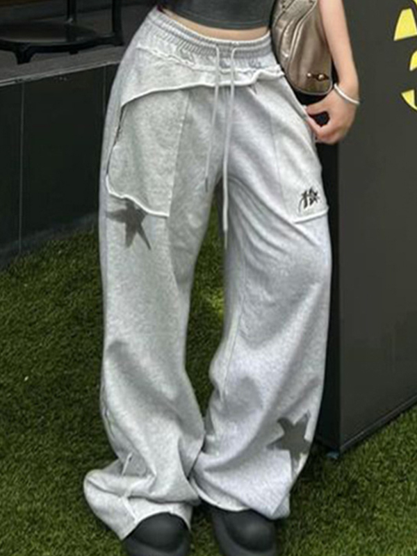 Star Print Sweatpants-4