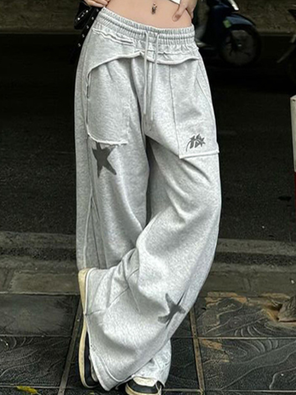 Star Print Sweatpants-3