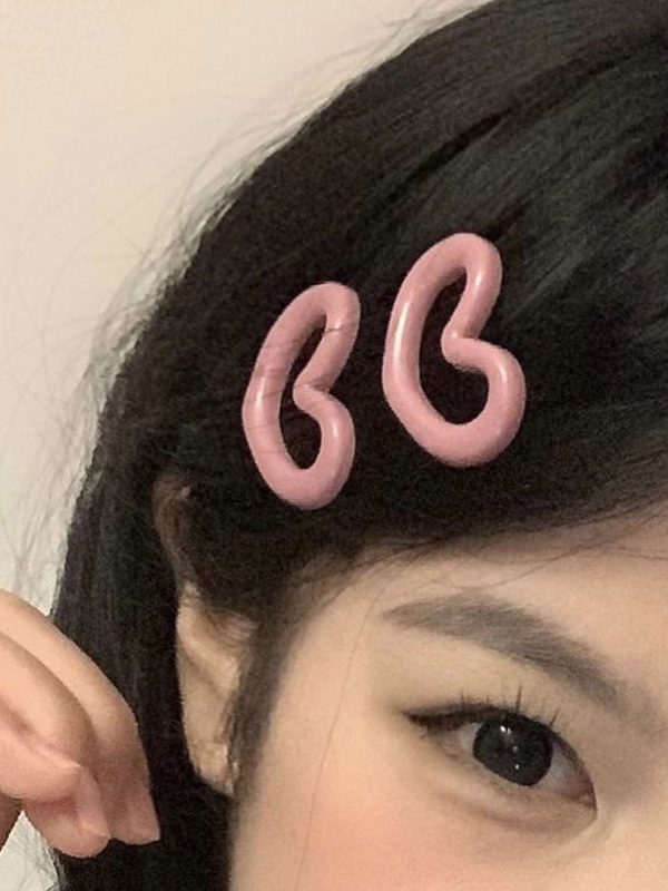 1pc Heart Pattern Hair Clip-1