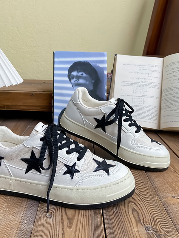 Star Patchwork Contrast Color Shoes-1